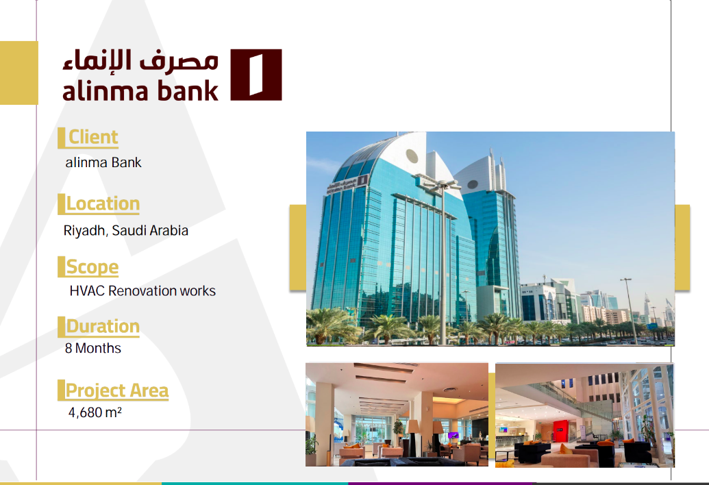 Alinma Bank - HVAC Renovation